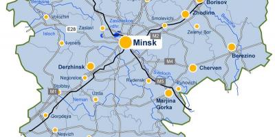 Mińsk mapa Białorusi